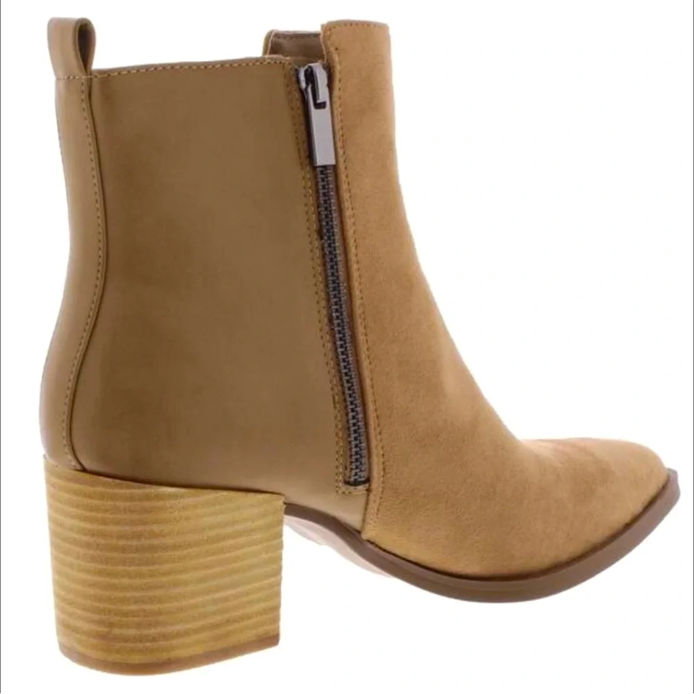 Madden Girl Winwood Ankle Boots Women Color Taupe Size 9.5